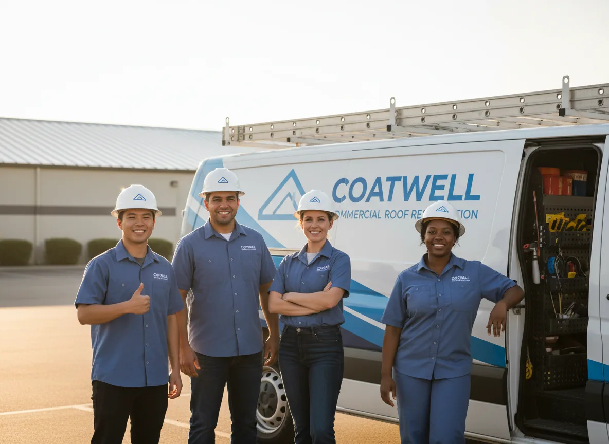 Commercial roof coating company in Glade, KS