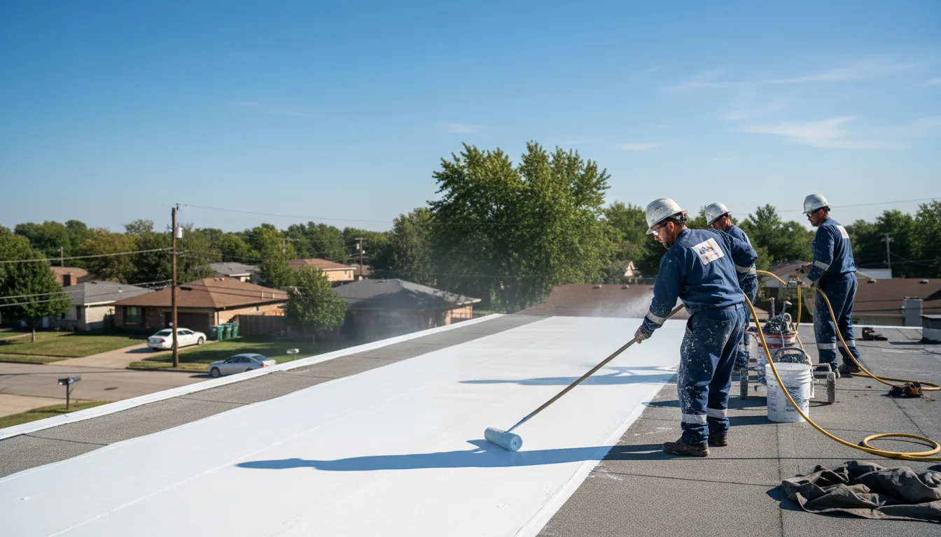 Commercial roof coating in Glade, KS near me